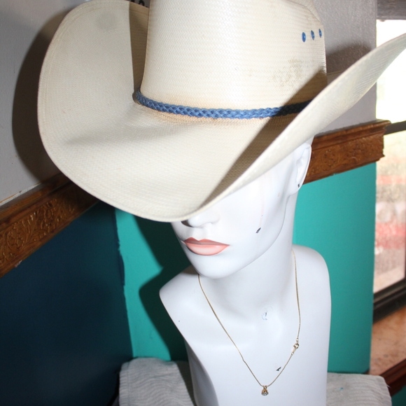 Vintage Resistol "Self-Conforming" Genuine Shantung Panama Cowboy hat - Picture 11 of 12